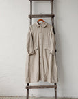 Natural Classic Linen Coat, Size XL (STOCK)