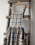 Beach Festive Cottage Linen Dress, Size XL (STOCK)