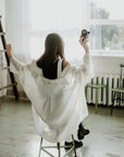 White Long Linen Shirt