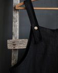 Black Linen Overalls