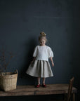 Natural Long Linen Skirt