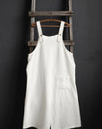 White Linen Overalls