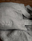 B&W Stripe Mini Round Linen Bag