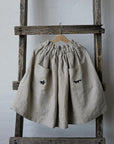 Natural Long Linen Skirt