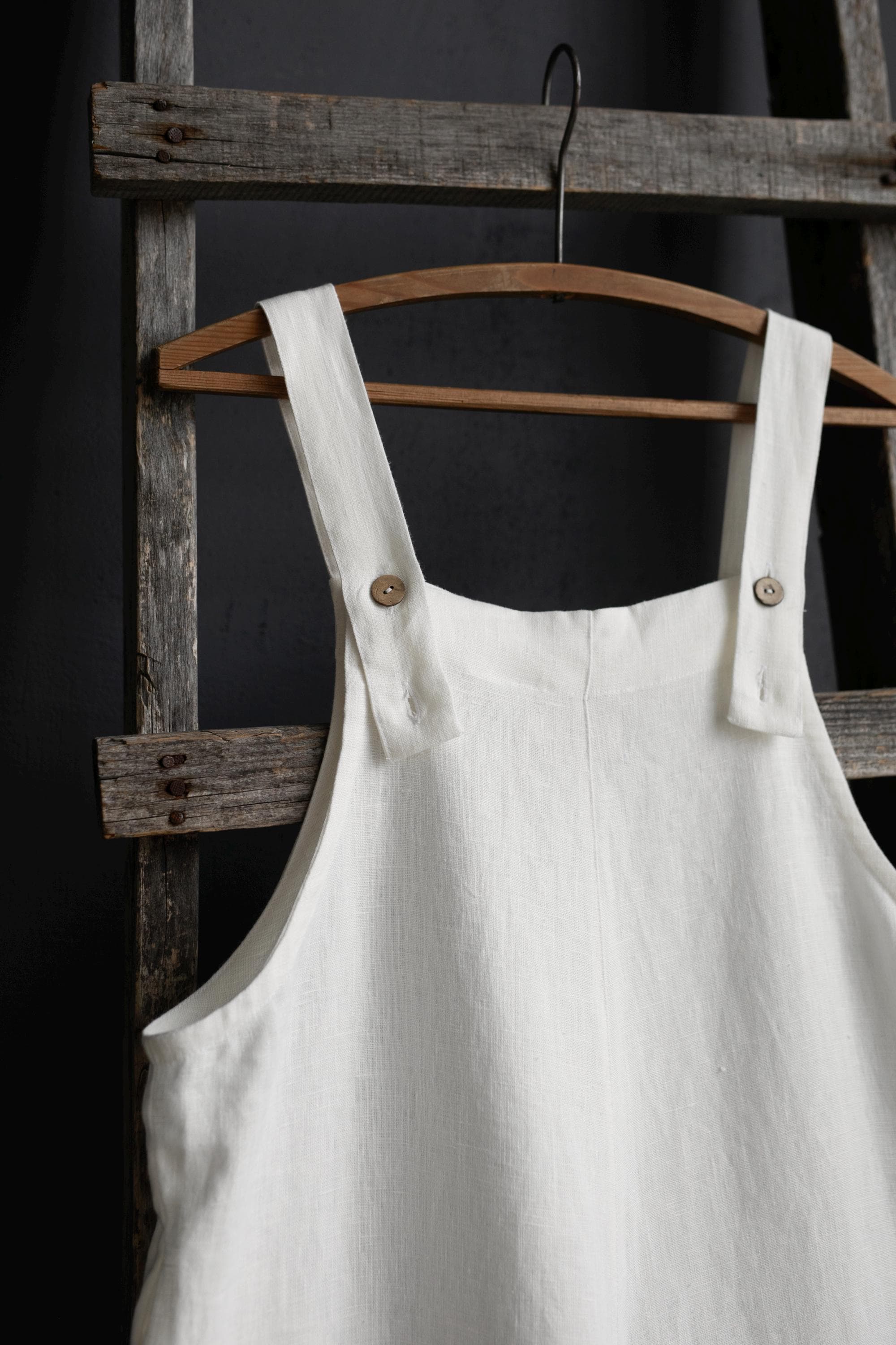 White Linen Overalls