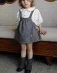 Charcoal Sirena Linen Pinafore
