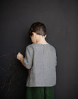 B&W Stripe Linen T-Shirt, 5-6 years (STOCK)