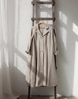 Natural Jane Austen Linen Coat, Sizes S & L (STOCK)