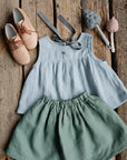 Baby Blue Sleeveless Linen Tunic