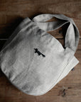 Natural Mini Round Linen Bag