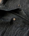 Midnight Stripe Linen Backpack