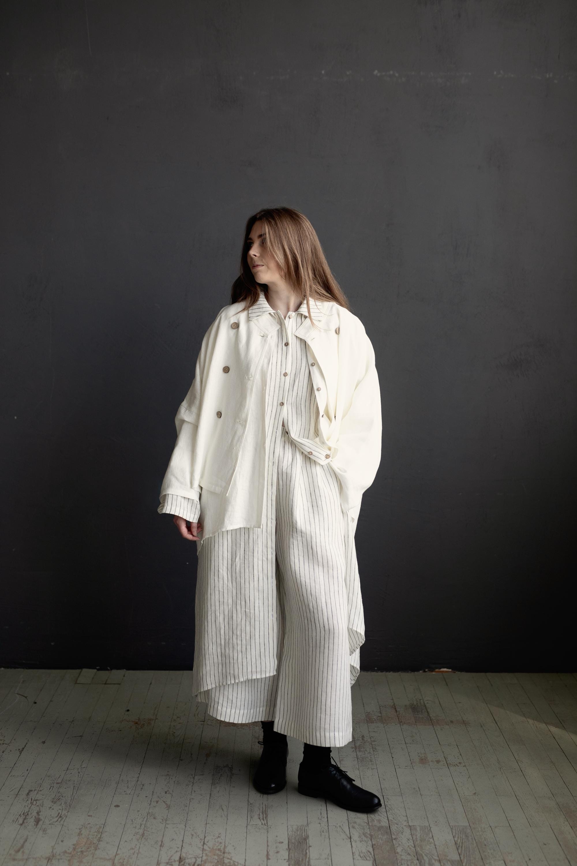White Tokyo Linen Jacket