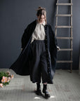 Black Linen Shirt Dress