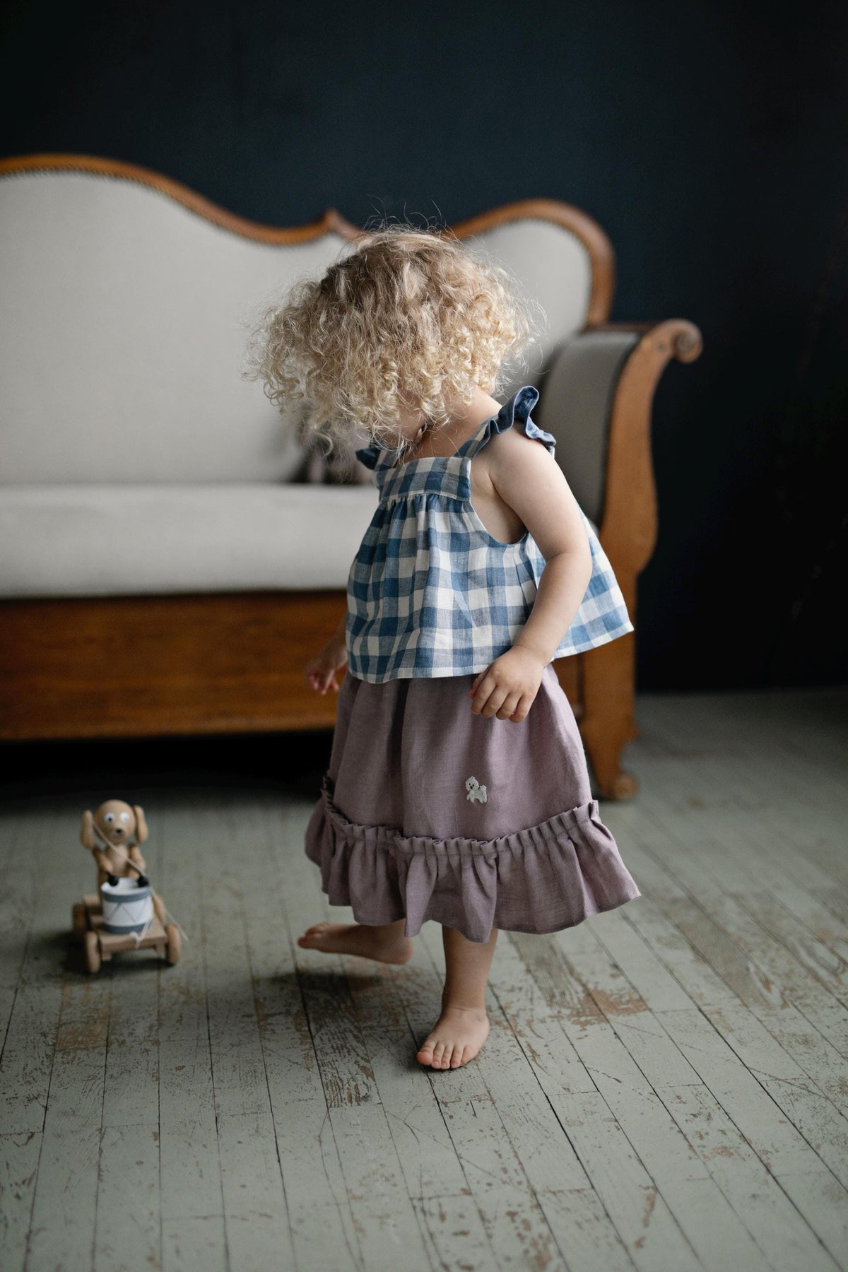 Aquamarine Sailor Retro Linen Shirt