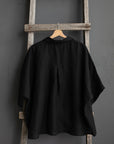 Black 3/4 Linen Shirt