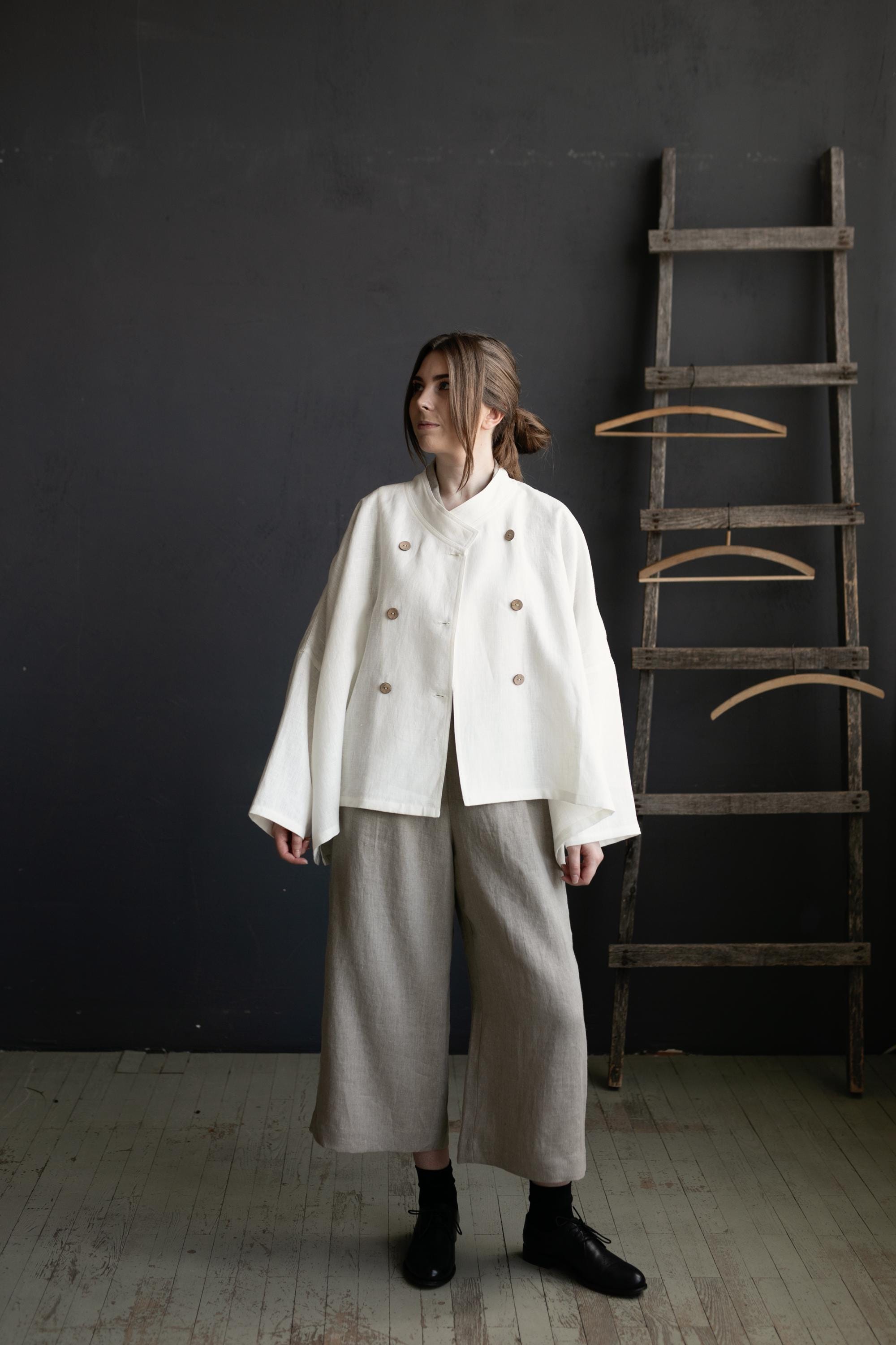 White Tokyo Linen Jacket