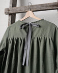 Sage Victorian Linen Dress