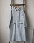 Baby Blue Classic Linen Coat