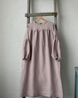 Lavender Victorian Linen Dress