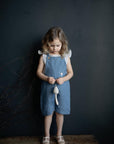 Dusty Blue Linen Overalls