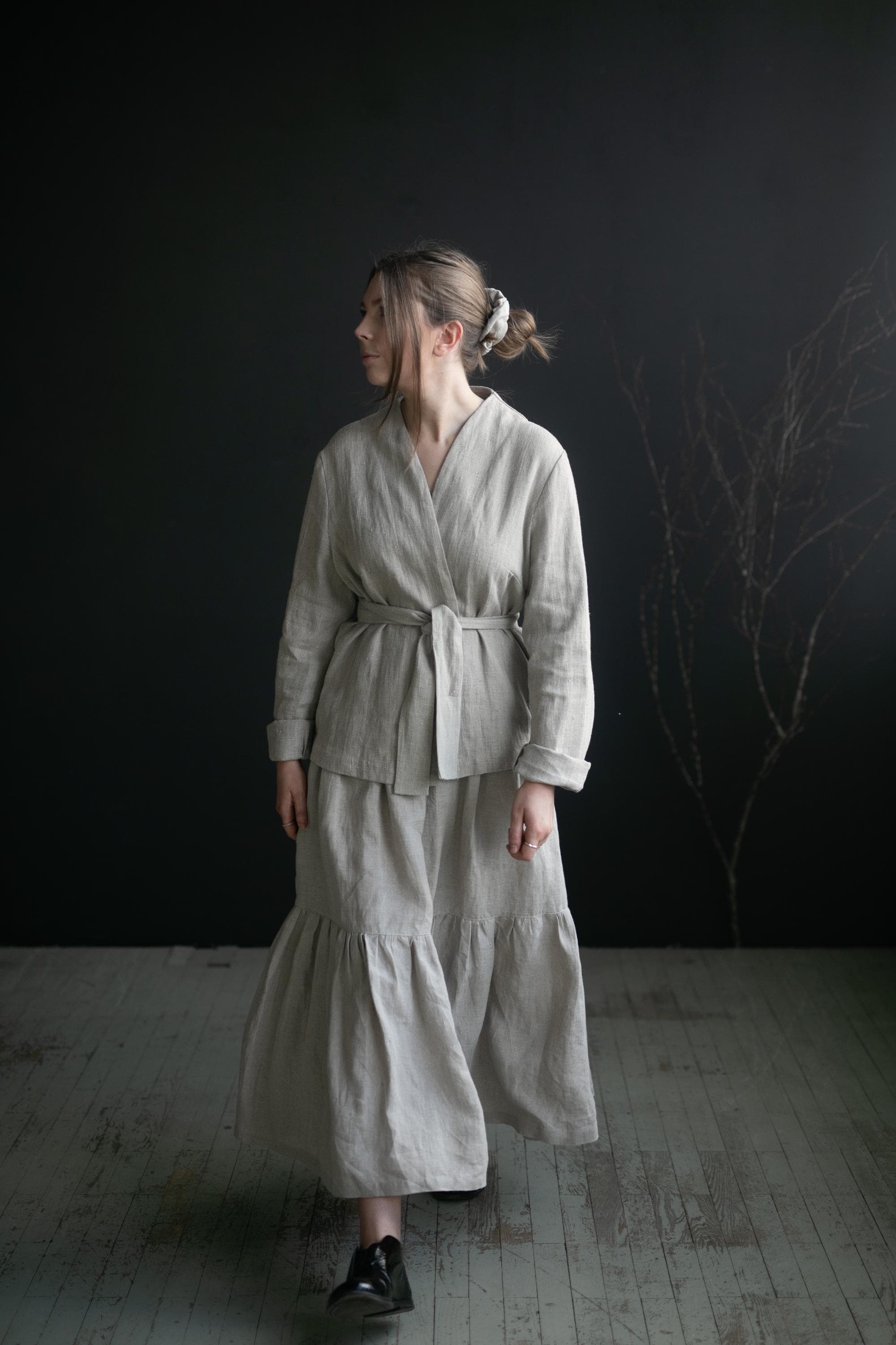 Natural Kyoto Linen Jacket