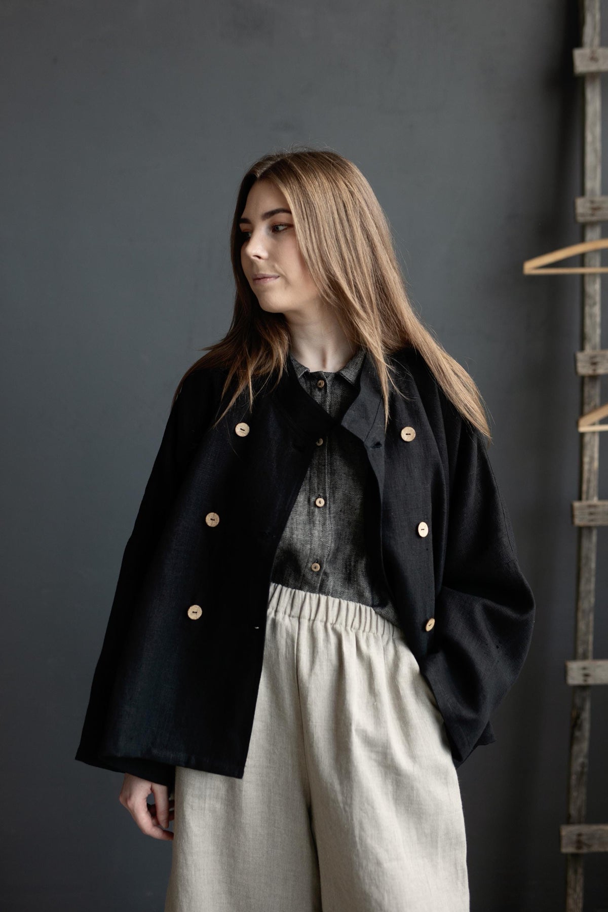 Black Tokyo Linen Jacket