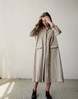 Natural Classic Linen Coat, Size XL (STOCK)