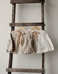 Natural Short Linen Tunic, Size 5-6 years