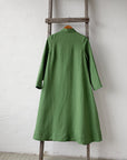 Apple Green Emma Linen Coat, Size M