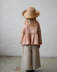 Peach Ruffle Linen Jacket