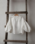 White Parachute Linen Tunic, 4-5 years, Three flowers