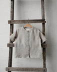 Natural Short Sleeve Classic Linen Shirt