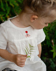 White Short Sleeve Linen Tunic