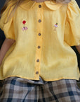 Yellow Candy Linen Shirt