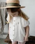 White Exclusive Short Sleeve Tunic Linen Dress