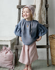 Dusty Blue Parachute Linen Tunic