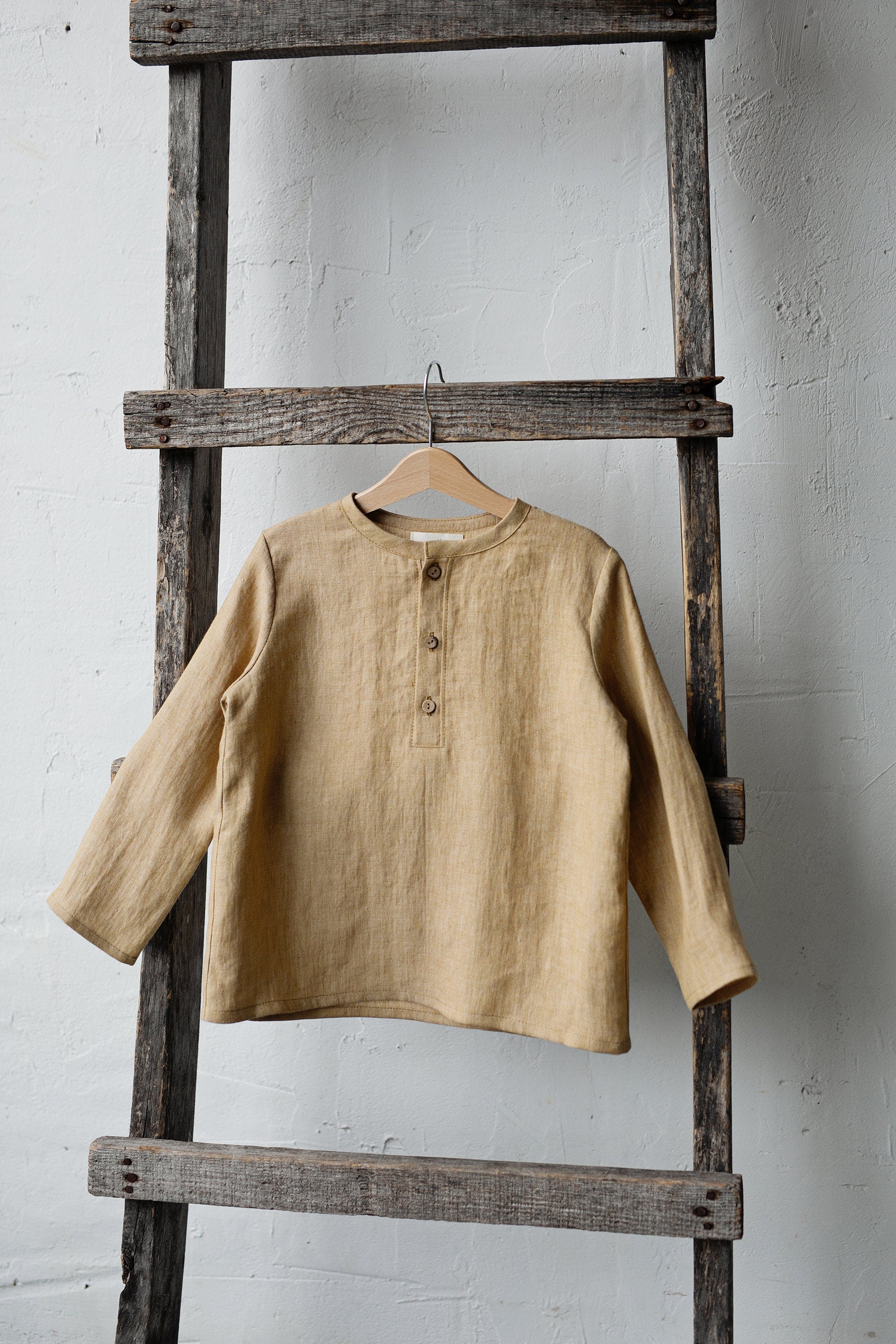 Hay Long Sleeve Button Linen Shirt