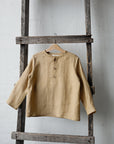 Hay Long Sleeve Button Linen Shirt