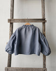 Dusty Blue Parachute Linen Tunic