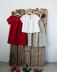 Cherry Summer Linen Dress