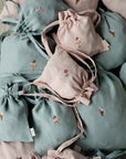 Ice Cream Pastel Blue Linen Pouch Bag