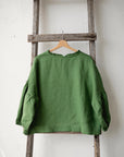 Apple Green Romantic Linen Tunic