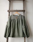 Sage Victorian Linen Tunic