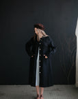 Black Classic Linen Coat