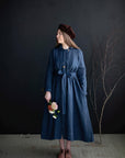 Blue Stripe Emma Linen Coat