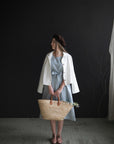 Sky Blue Sleeveless Linen Dress