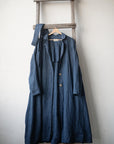 Blue Stripe Emma Linen Coat