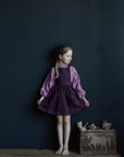 Plum Cross Back Linen Pinafore, 5-6 years