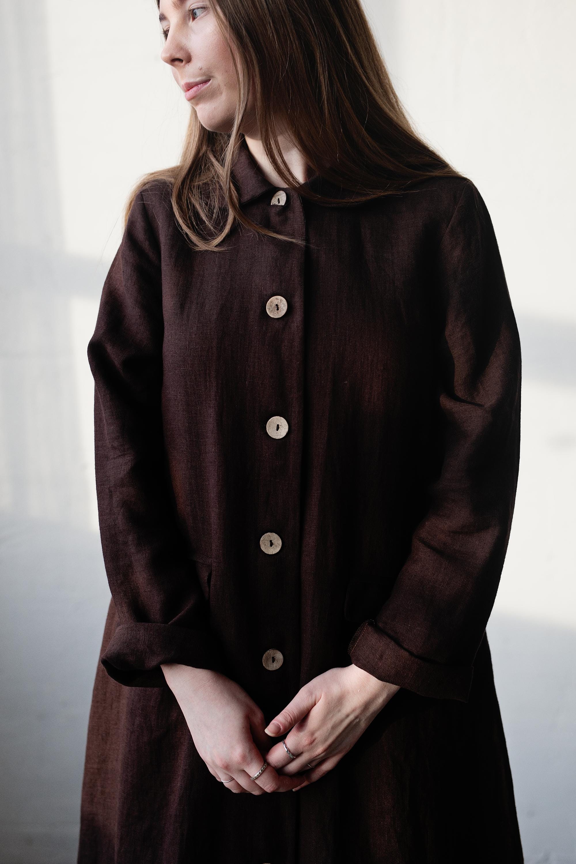 Natural Classic Linen Coat – allthebeautifullinen
