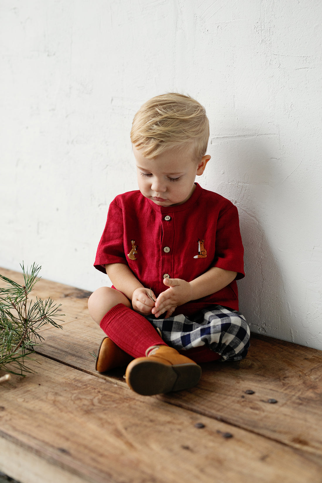 Cherry Short Sleeve Button Shirt
